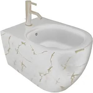 Биде подвесное ISVEA Infinity Marmo белый матовый 10NF41001-2L-MRM Биде подвесное ISVEA Infinity Marmo белый матовый 10NF41001-2L-MRM, 1