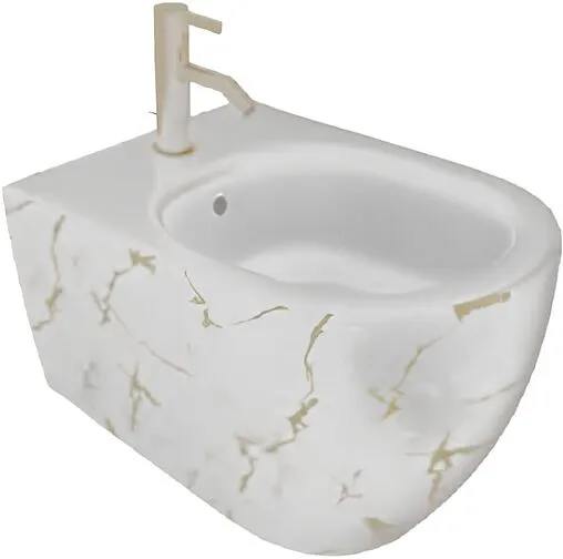 Биде подвесное ISVEA Infinity Marmo белый матовый 10NF41001-2L-MRM