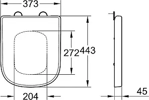 Унитаз приставной безободковый Grohe Euro Ceramic белый 3933900H, 3