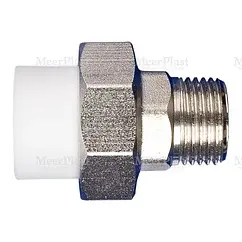 Американка прямая переходная 20мм x ½"н MeerPlast 10.02.МРН20012 Американка прямая переходная 20мм x ½"н MeerPlast 10.02.МРН20012