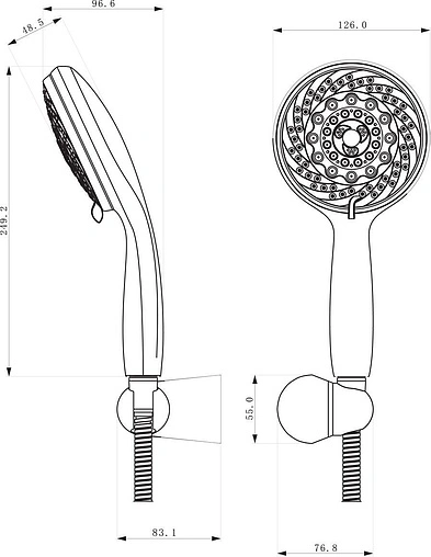 Душевой набор Lemark хром LM0803C