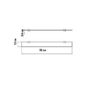 Полка Aquaton Ария хром 1A140403AA010 Полка Aquaton Ария хром 1A140403AA010, 2
