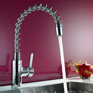 Смеситель для кухни с выдвижным изливом Kludi Bingo star хром 428550578 Смеситель для кухни с выдвижным изливом Kludi Bingo star хром 428550578, 4