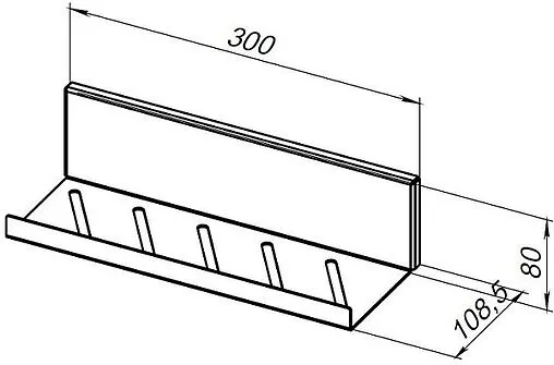 Полка Aquanet Магнум 30 белый матовый 00302236