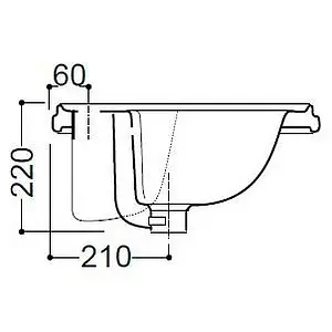 Раковина Kerasan Retro 62 белый 103001*3 Раковина Kerasan Retro 62 белый 103001*3, 3