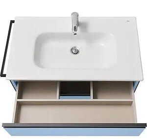 Тумба-умывальник подвесная Roca Domi 80 небесный синий ZRU9307871+ Тумба-умывальник подвесная Roca Domi 80 небесный синий ZRU9307871+, 4