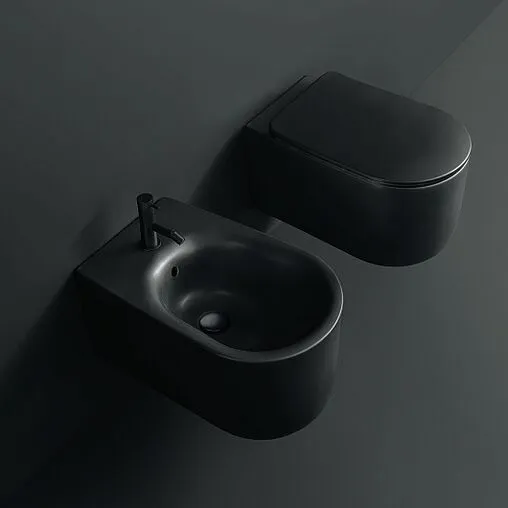 Унитаз подвесной безободковый Kerasan Nolita Tornado черный матовый 531531