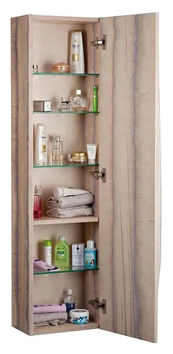 Шкаф-пенал подвесной Clarberg Papyrus wood 35 светлое дерево Pap-w.05.35/LIGHT