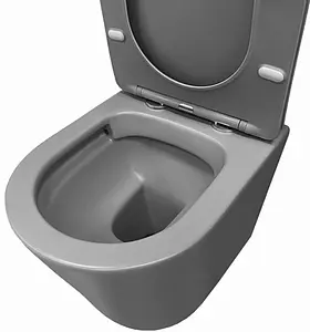 Унитаз подвесной безободковый Comforty светло-серый 105MH Унитаз подвесной безободковый Comforty светло-серый 105MH, 4