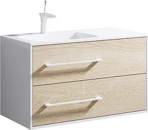 Тумба-умывальник подвесная Aqwella Miami 90 белый/дуб сонома Mai.01.09/L+Mal.09.04.D-L Тумба-умывальник подвесная Aqwella Miami 90 белый/дуб сонома Mai.01.09/L+Mal.09.04.D-L, 1