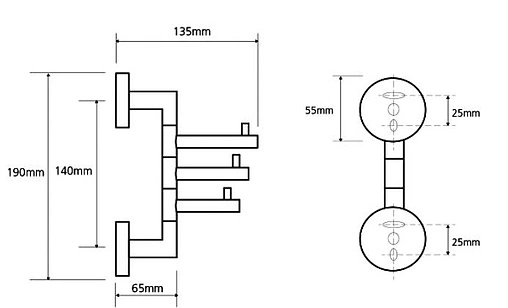 Крючок тройной Rav Slezak Colorado хром COA0604