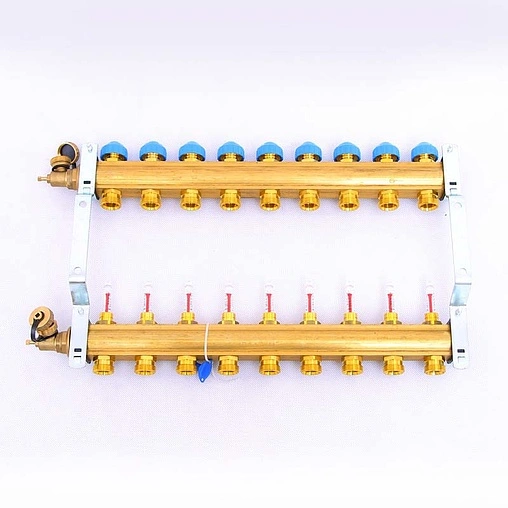 Группа коллекторная с расходомерами 9 отводов 1&quot;в/в x ¾&quot;ек Watts HKV/T 10004203
