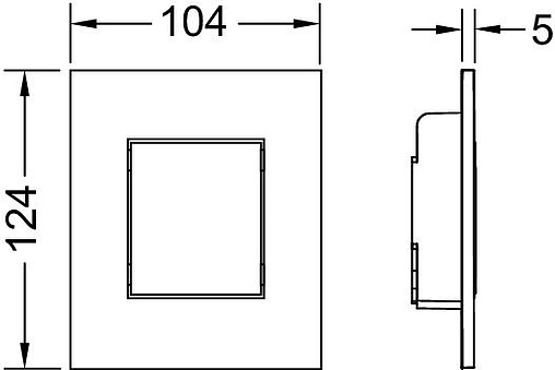 Клавиша смыва для писсуара TECEnow Urinal 9242405 белый антибактериальный