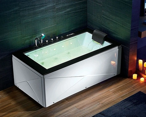 Ванна акриловая с гидромассажем Gemy 180x100 G9258