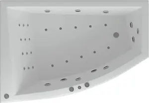 Ванна акриловая с гидромассажем Aquatek Оракул 180х125 R с фронтальной и боковыми панелями с каркасом (разборный), с гидромассажем (пневмоуправление) ORK180-0000014, 1