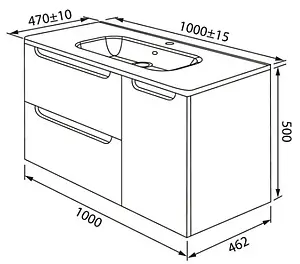 Тумба под умывальник подвесная IDDIS Edifice 100 белый EDI10W1i95 Тумба под умывальник подвесная IDDIS Edifice 100 белый EDI10W1i95, 2