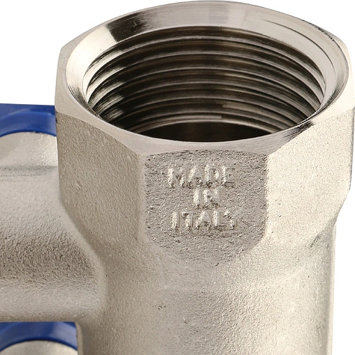 Коллектор запорный проходной 3 отвода 1&quot;в/н x ½&quot;к Tiemme NINO 1820007