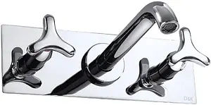 Смеситель для раковины из стены D&K Hessen Goethe хром DA1384441, 3
