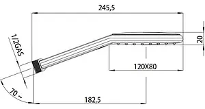 Лейка ручного душа Bossini Aqua Life хром B00177.030 Лейка ручного душа Bossini Aqua Life хром B00177.030, 2