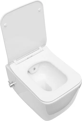 Унитаз подвесной безободковый с функцией биде и встроенным смесителем Allen Brau Liberty белый 4.33009.20