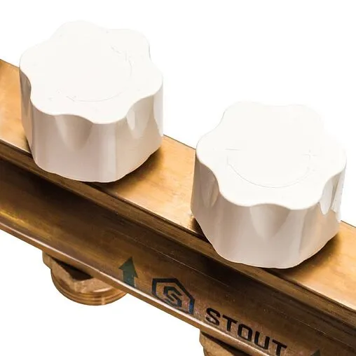 Группа коллекторная с расходомерами 9 отводов 1&quot;в/в x ¾&quot;ек Stout SMB 0473 000009