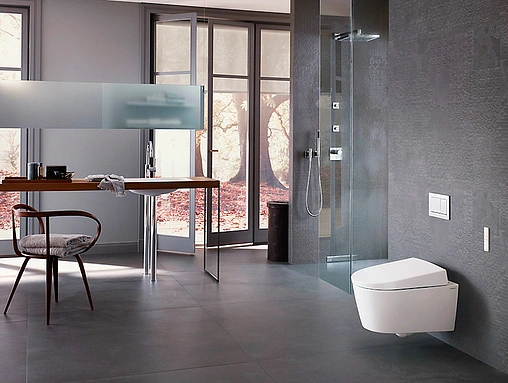 Умный унитаз-биде подвесной Geberit AquaClean Sela белый 146.145.11.1