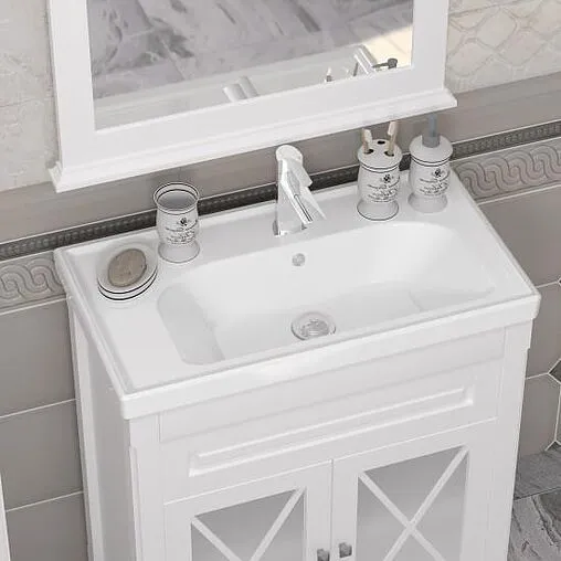 Тумба-умывальник напольная Opadiris Палермо 80 белый 00-00002353+031200-u