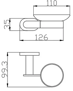 Мыльница Rav Slezak Yukon хром/белый YUA0300CB Мыльница Rav Slezak Yukon хром/белый YUA0300CB, 2