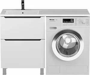 Тумба под умывальник напольная Uperwood UPD Tanos 60 белый с графитовыми вставками 291120334, 1