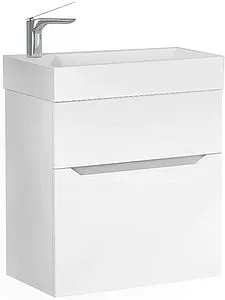 Тумба под умывальник подвесная Raval Brik 55 белый Brk.01.55/P/W/RL, 1