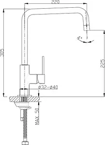 Смеситель для кухни Timo Saona белый 2306F white-matt, 2