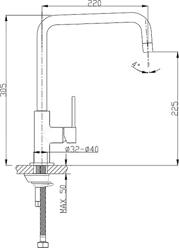 Смеситель для кухни Timo Saona белый 2306F white-matt