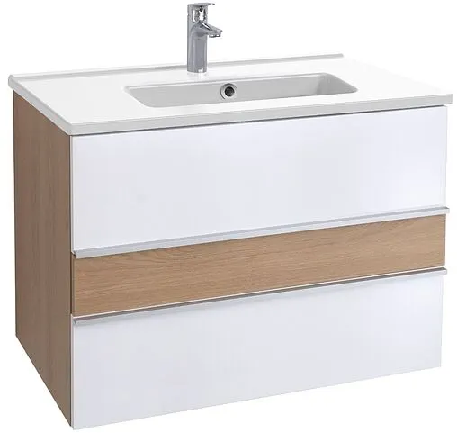 Тумба-умывальник подвесной Jacob Delafon Lucien 80 белый/дуб корбридж EB2057-E76-J5+