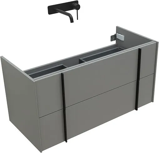 Тумба-умывальник подвесная Allen Brau Reality 100 платина 1.32007.PGM+