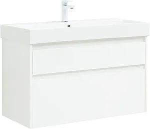 Тумба-умывальник Aquanet Nova Lite 100 белый 00249940+ Тумба-умывальник Aquanet Nova Lite 100 белый 00249940+, 1