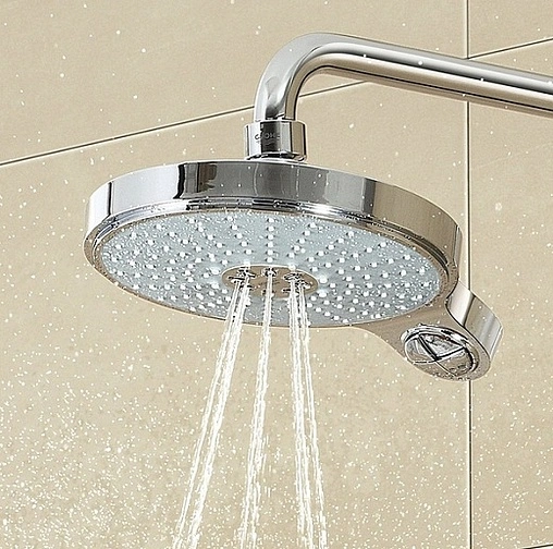 Лейка верхнего душа с настенным креплением Grohe Power&amp;Soul Cosmopolitan 190 белый/хром 26172LS0