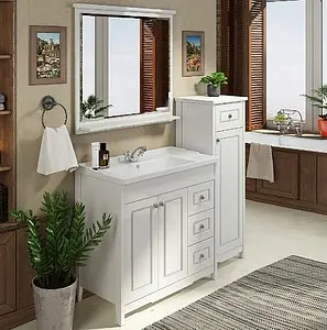 Зеркало Comforty Тбилиси 90 белый 00003132632CF Зеркало Comforty Тбилиси 90 белый 00003132632CF, 3