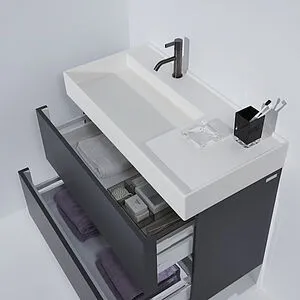 Раковина Laufen Kartell 90 R белый 8.1033.8.000.111.1 Раковина Laufen Kartell 90 R белый 8.1033.8.000.111.1, 3