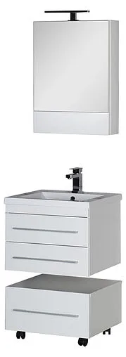 Шкаф-зеркало Aquanet Нота 58 L белый 00165370