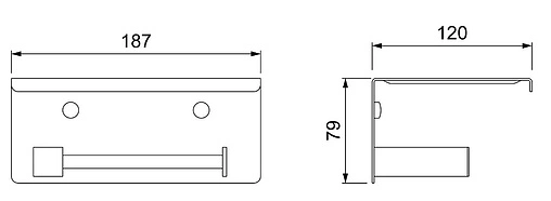 Держатель туалетной бумаги Timo Selene чёрный матовый 14044/03