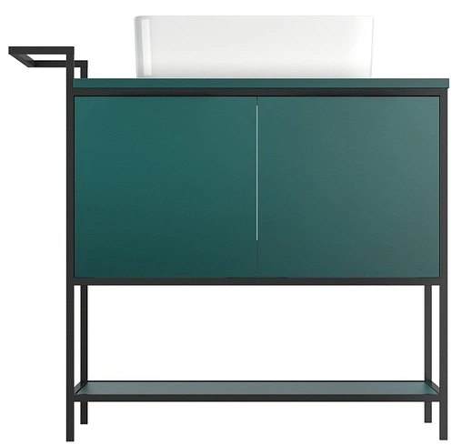 Тумба-умывальник напольная Cersanit Botanique 100 зелёный 63015+