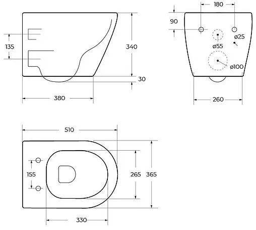 Комплект 5 в 1 BelBagno Stylus Tornado CZR-6601-TH-TOR/CZR-2316-SC/BB026/BB081CR с кнопкой хром глянцевый