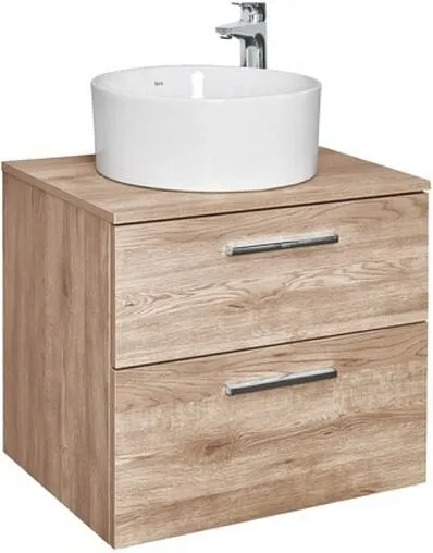 Тумба-умывальник подвесная Roca Victoria 60 орех A857468517+A857418517+