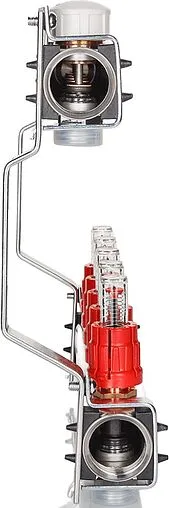 Группа коллекторная с расходомерами 4 отвода 1&quot;в/в x ¾&quot;ек Valtec VTc.584.EMNX.0604