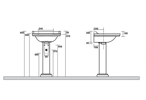 Пьедестал Kerasan Waldorf белый 417001