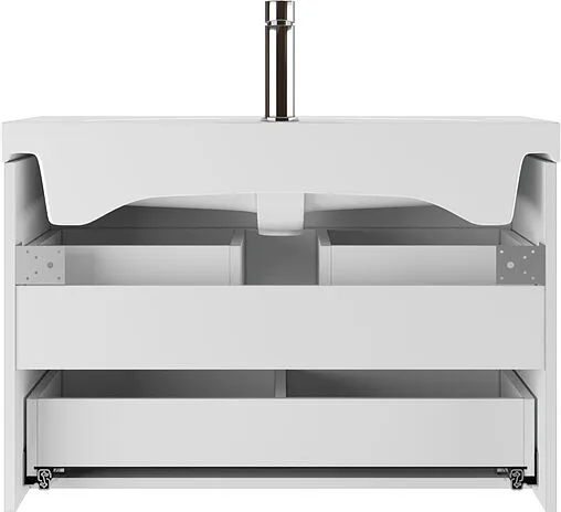 Тумба-умывальник подвесная Домино Graffo 80 белый DGr2103T+S-UM-MOD80SL/1