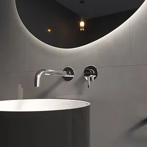 Смеситель для раковины из стены WHITECROSS Y chrome хром Y1215CR, 3