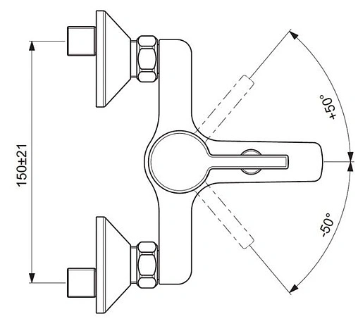 Смеситель для ванны Vidima Logik хром BA279AA Смеситель для ванны Vidima Logik хром BA279AA