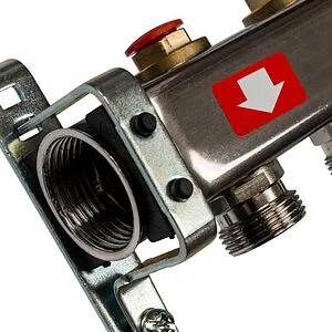 Группа коллекторная без расходомеров 3 отвода 1&quot;в/в x ¾&quot;ек Stout SMS 0922 000003, 4