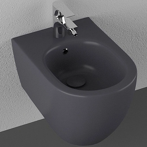 Биде подвесное ISVEA Infinity антрацит 10NF41001SV-2C